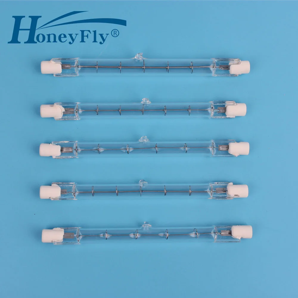 HoneyFly 5pcs J118 Lâmpada Halógena 220V 110V