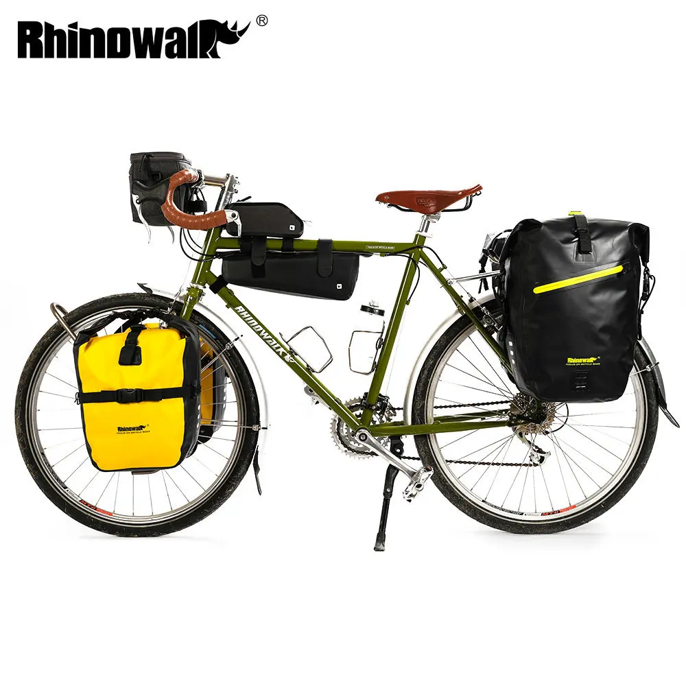 Rhinowalk длинная дорожная сумка для велосипеда большая емкость водонепроницаемая