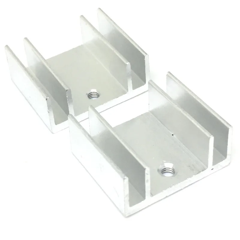 Free Shipping Wholesale 100PCS high quality aluminum heatsink Diode 20X24X10MM Transistor heatsink silver ic  chipset heatsink  5