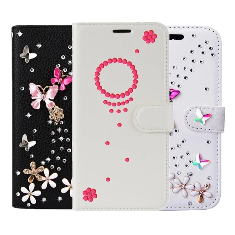 

Leather Wallet diy Diamond Christmas Case for Xiaomi 8 SE 5X 6X A1 A2 Mix 2S Pocophone F1 Redmi note 5a 6 4x 5 pro plus s2 4a 6a