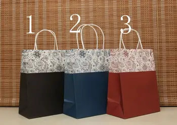 

wholesale DHL Free shipping .3 colors Kraft paper bag,Festival gift bag, handbag,size 27x 21 x 11cm(100piece\lot)