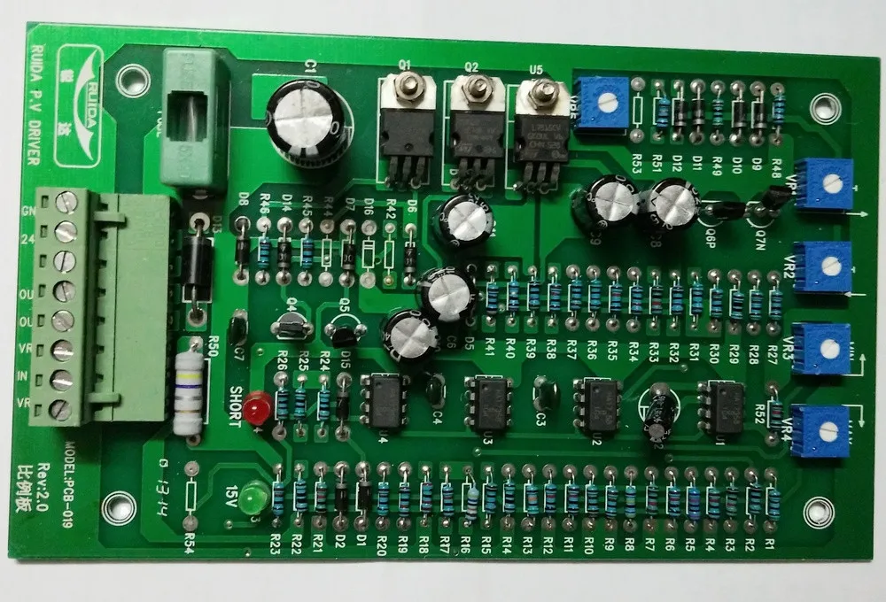 Power amplifiers board for pressure flow control Proportional valve