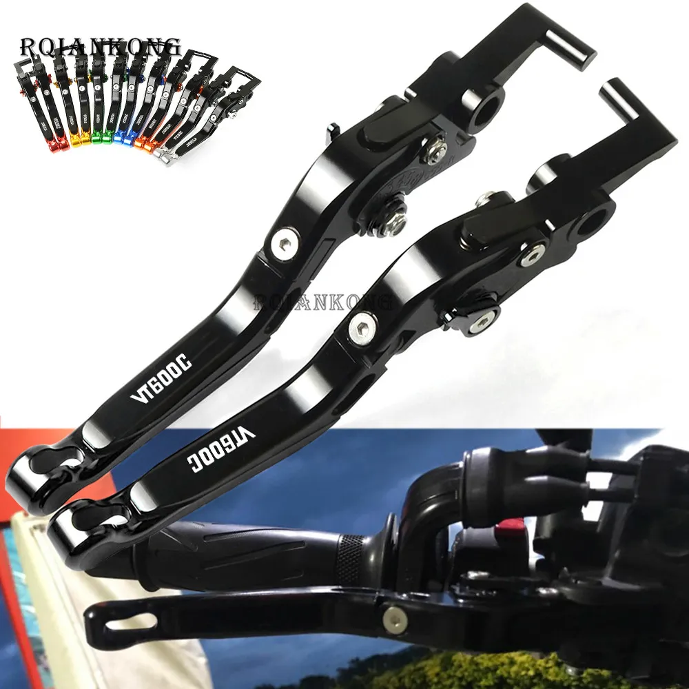 

Motorcycle Adjustable Folding Brake Clutch Levers For Honda VT 600 C VT 600C VT600 C VT600C 1998-2007 2006 2005 2004 2003 2002