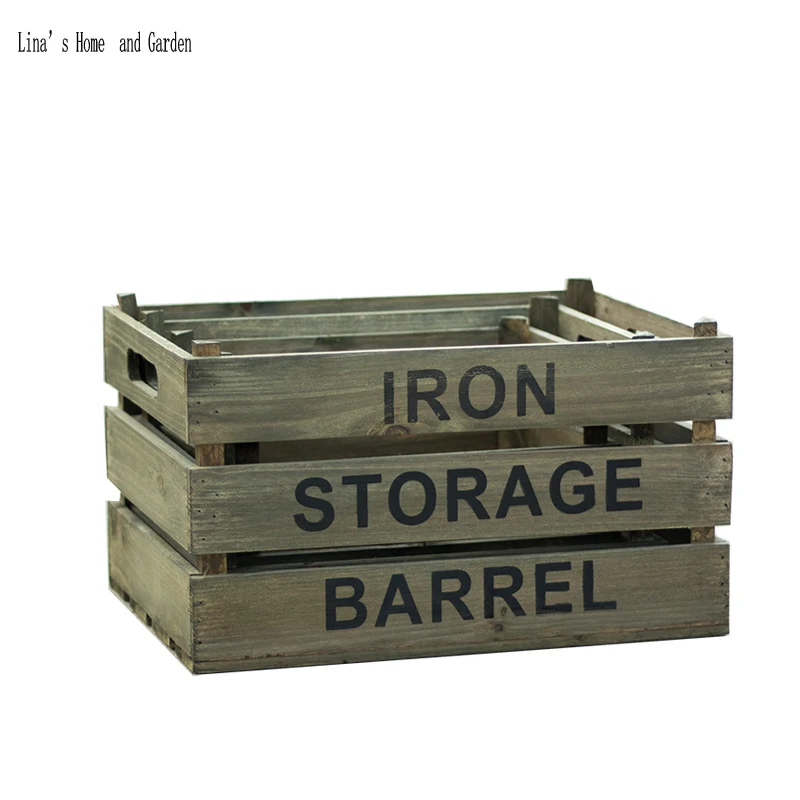 

stack 3 pieces handmade farm distressed solid vintage wooden fruit crate