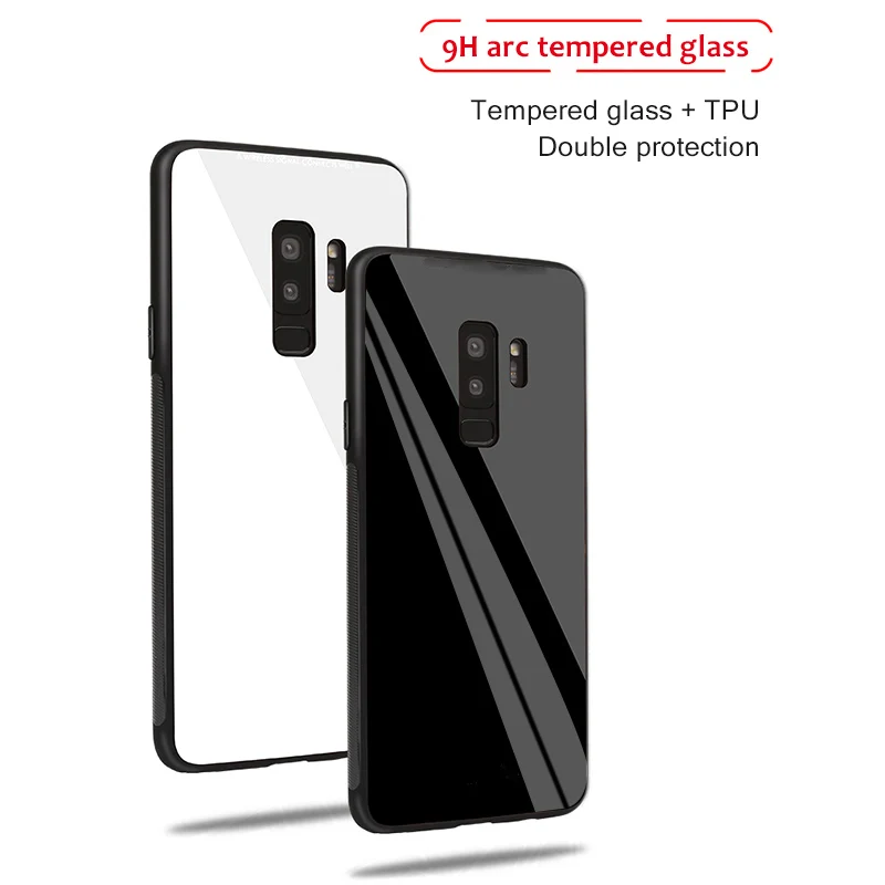 

Luxury Silicone Soft TPU Phone Case for Samsung Galaxy S9 S8 Plus S7 Edge Note 8 9 J7 J5 J2 Prime J3 Tempered Glass Cover Cases