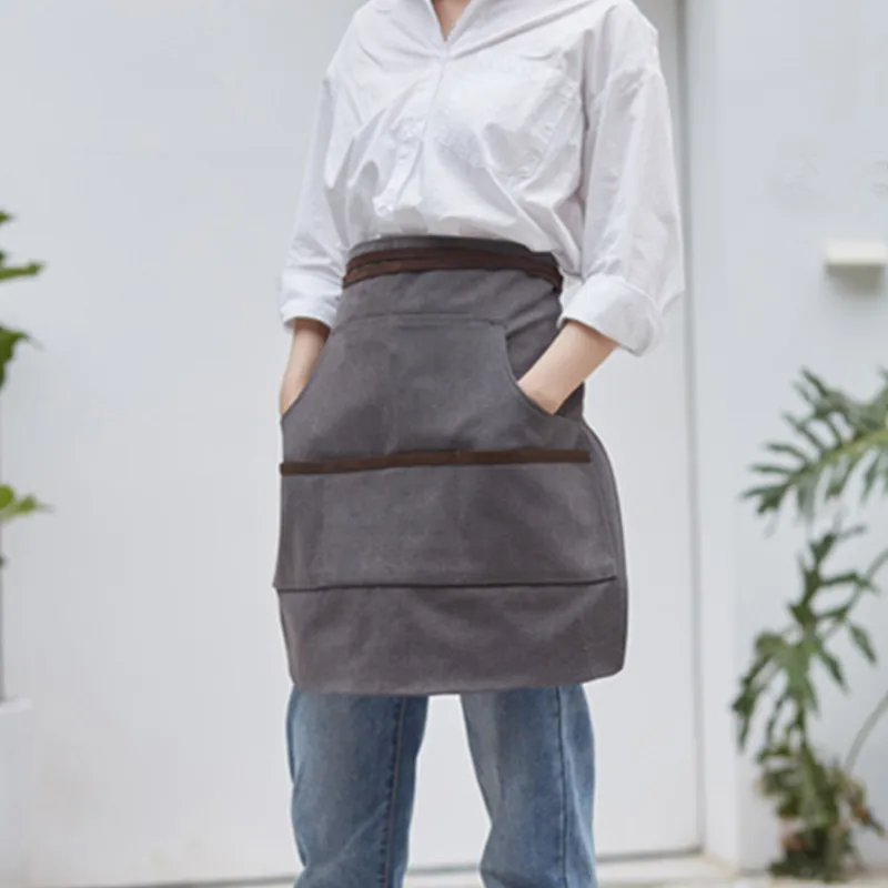 Washed Canvas Waist Apron E10-8