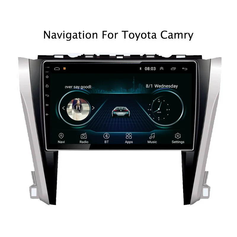 Sale 10.1" 2.5D IPS Android 8.1 Car DVD GPS Player For Toyota Camry 2015 2016 Car Radio Stereo Head Unit with Navigation 1