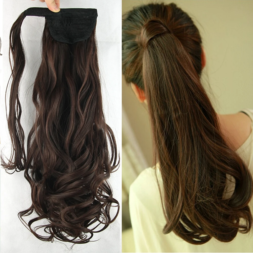 Soowee 10 Colors High Temperature Fiber Synthetic Hair Curly Hairpiece Ponytail Hair Extensions Fake Hair Pony Tail Hair Pieces Soowee 10 Colors High Temperature Fiber Synthetic Hair Curly Hairpiece Ponytail Hair Extensions Fake Hair Pony Tail Hair Pieces