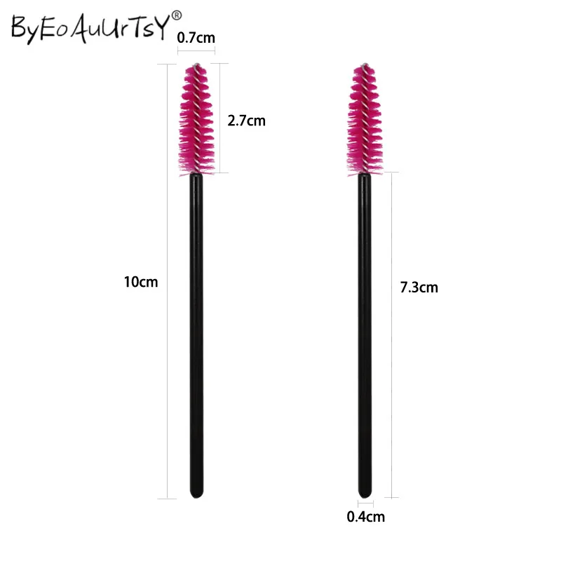50PcsPack Disposable Micro Eyelash Brushes Mascara Wands Applicator Wand Brushes Eyelash Comb Brushes Spoolers Makeup Tool Kit (8)