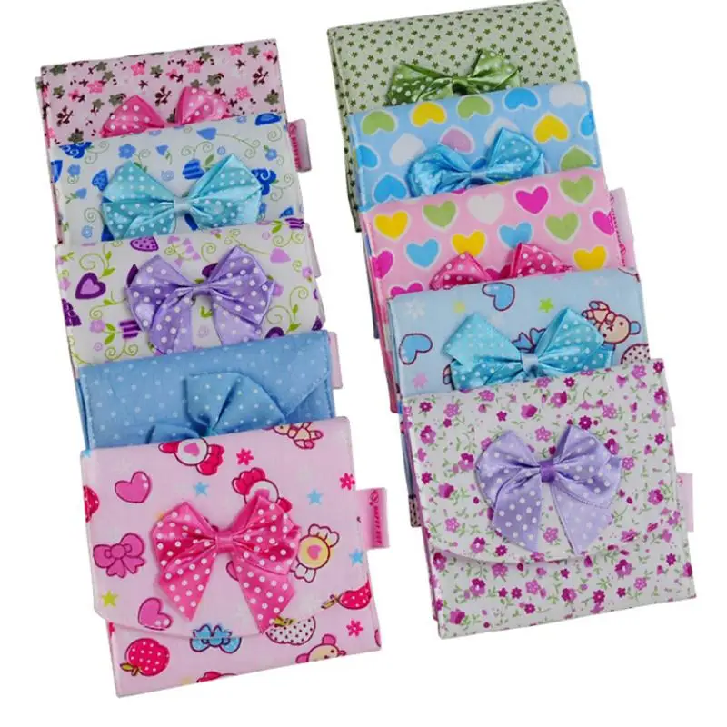 1PCS Flower Printed Bamboo Charcoal Fleece Inner Lady Cloth Menstrual Pads,Reusable Waterproof Mummy Pads For Women