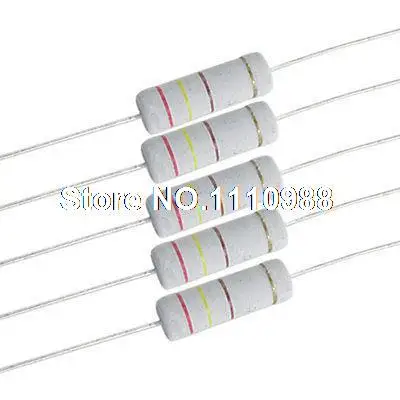 Metalloxid Film Widerstand 5 Watt Axiales Kabel 2 Ohm ±5% Toleranz 30 Stk 