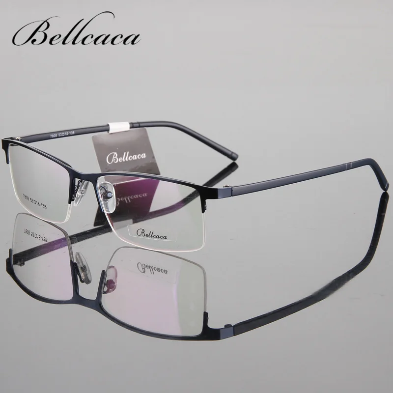 Оправа для очков, мужские компьютерные оптические очки, оправа для мужчин, прозрачные линзы, Armacao de очки «Lunette» BC104 - Цвет оправы: BC104-7808-Blue