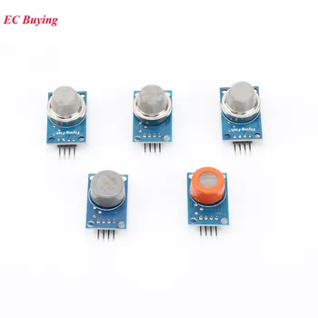 

5Pcs Gas Detection Module MQ-2 MQ-3 MQ-7 MQ-8 MQ-135 MQ2 MQ3 MQ7 MQ8 MQ135 PCB Gas Sensor Module (5 Value*1 Pcs)
