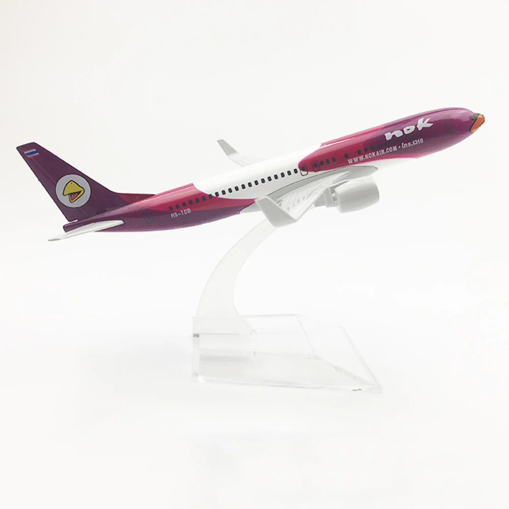 1/400 масштаб самолета Boeing 737 Таиланд Nok Air 16 см СПЛАВ самолет B737 детские игрушки Детский подарок для коллекции