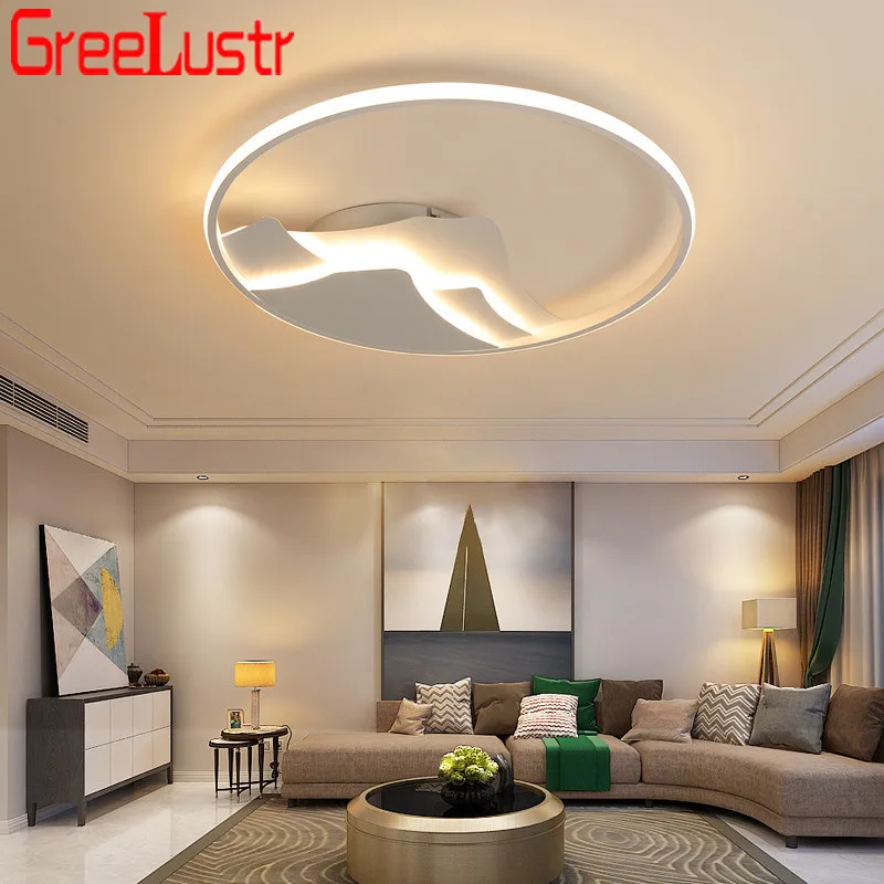 

Ultra-thin Design Modern Led Ceiling Lights Acrylic Surface Mounted Lustre Plafonnier For Bedroom Dimming Ceiling Lamp Fixtures