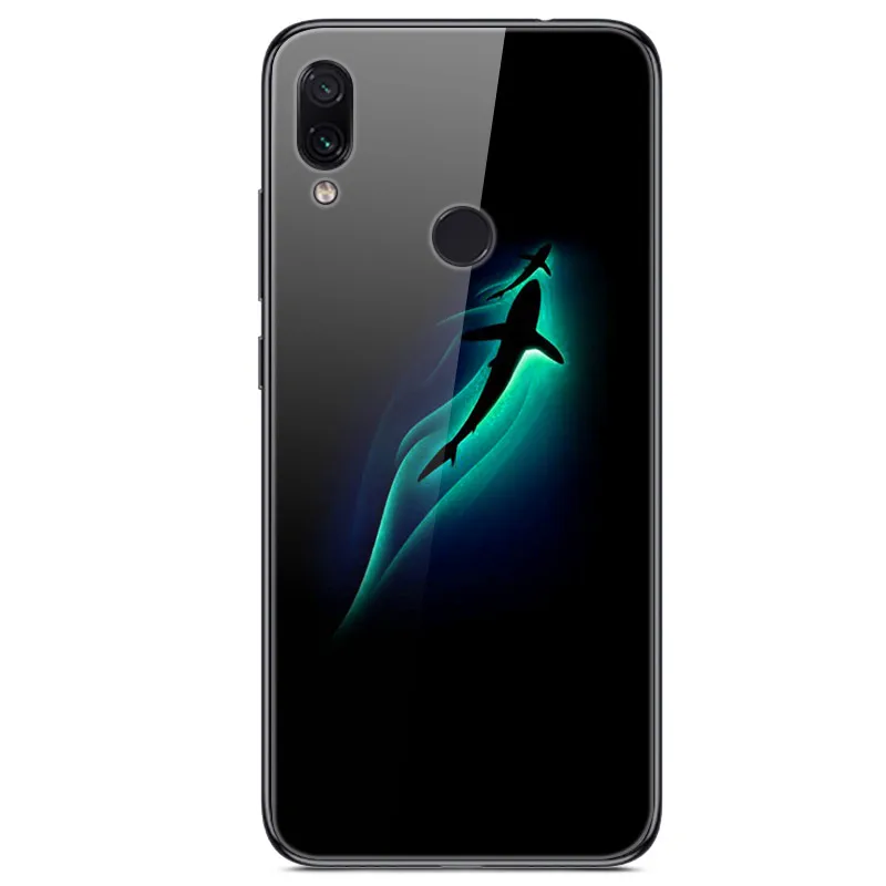 6,3 ''для xiaomi Redmi Note 7, чехол из закаленного стекла, мягкий бампер, 3D печать, чехол для xiaomi Redmi Note 7, Note7 Pro 7 S, чехол для телефона - Цвет: 12