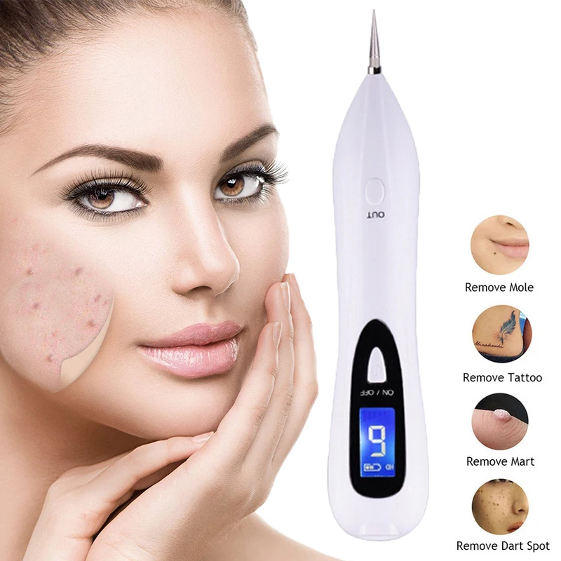 

Painless Micro LCD Spot Freckle Pen Mole Remove Spots Speckle Nevus Beauty Equipment Portable Ionization Technology Skin Care