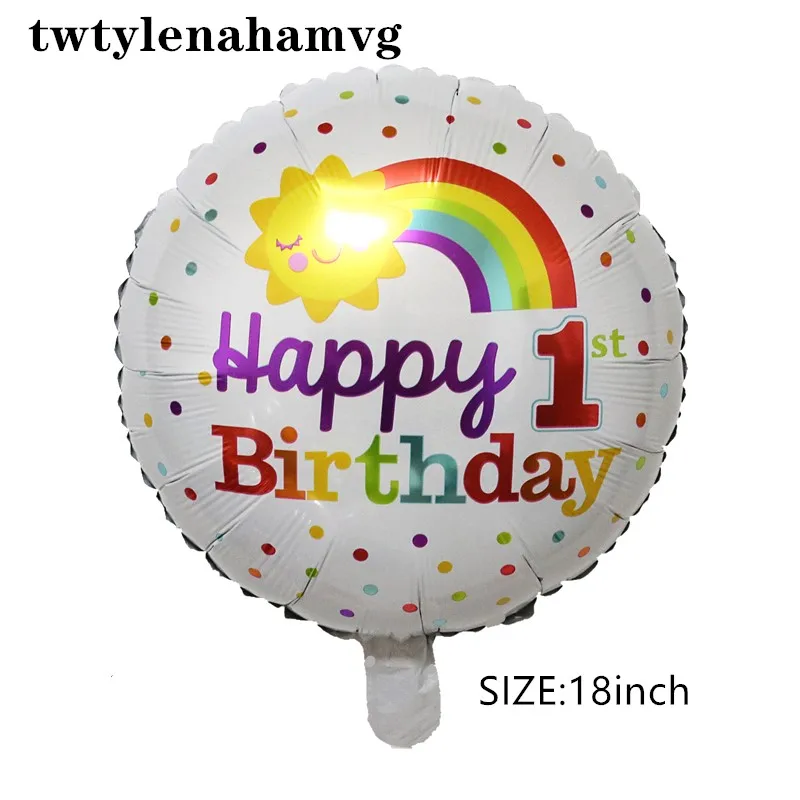 NEW beautiful rainbow cloud foil Ballon Birthday Party Wedding Accessories Decoration Helium Balloons sunshine boy girl toy - Цвет: 5