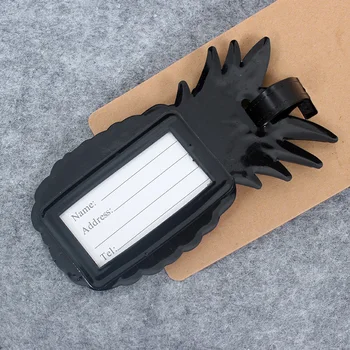 Kreative Obst Gepäckanhänger aus Silikagel, Koffer-ID-Adresshalter, Gepäcketikett für Reisen, Tragbares Label
