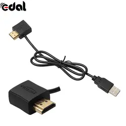 HDMI конвертер + USB 2,0 зарядное устройство типа «папа» кабельный разделитель адаптер мужчин и женщин HDMI кабель 50 см