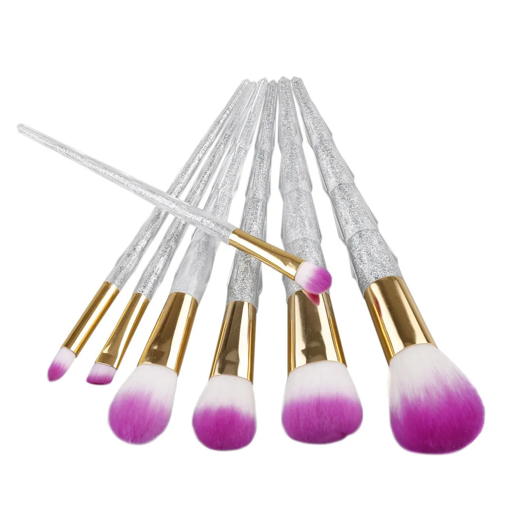 

7 PCS Make Up Powder Foundation Eyebrow Eyeliner Blush Cosmetic Concealer Professional Makeup Brushes Set #643