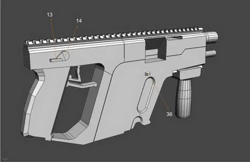 DIY 1:1 KRISS Супер V винтовка пистолет бумага модель собрать ручной работы 3D Игра Головоломка Детские игрушки