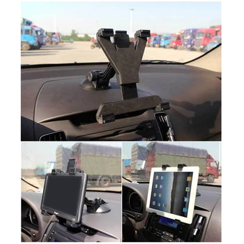 

Suction Cup Style Tablet PC Stand Bracket Clip for 7~12 inch Screen Universal Bracket Clip Car Holder with 360 degree turning