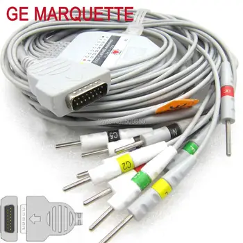 

GE MARQUETTE EKG cable 10 lead ecg cable Din3.0 on terminal