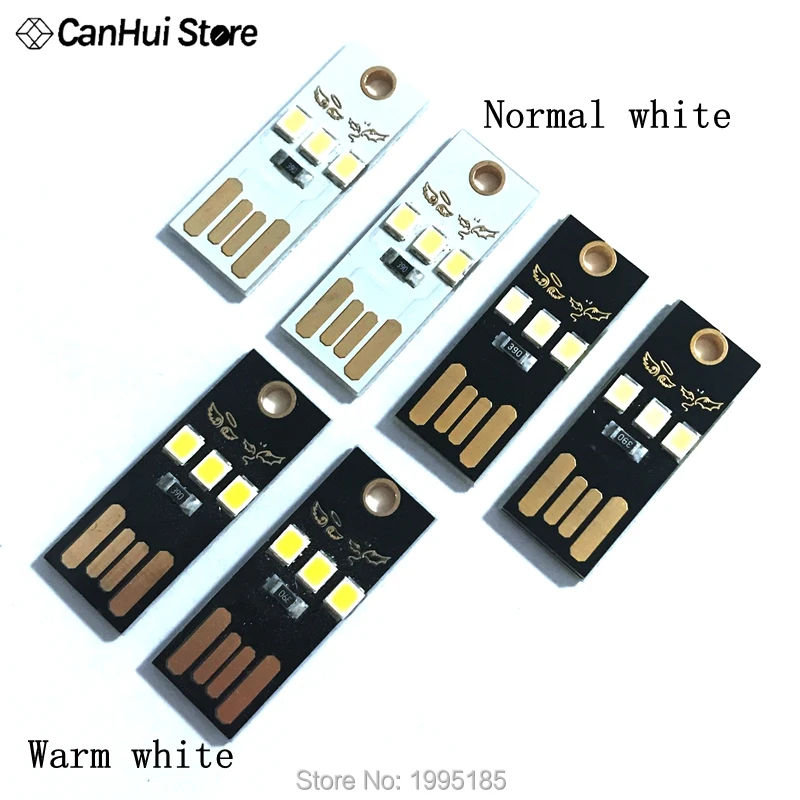 

USB 3-LED Light Super Bright Pocket Lamp Module led Lamp white Light For Power Bank Computer Laptop Small fat pier USB light New