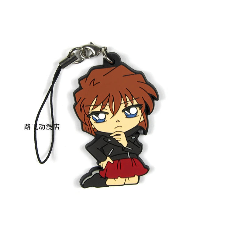 Фигурка детектива Конана резиновый брелок Edogawa Konan Kudou Shinichi Haibara Ai Amy Yeager аниме
