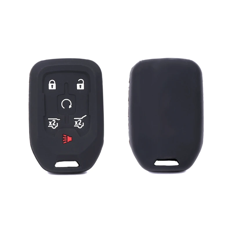 

Silicone Car Key Case Cover 6 Buttons For GMC YUKON CHEVROLET SUBURBAN TAHOE