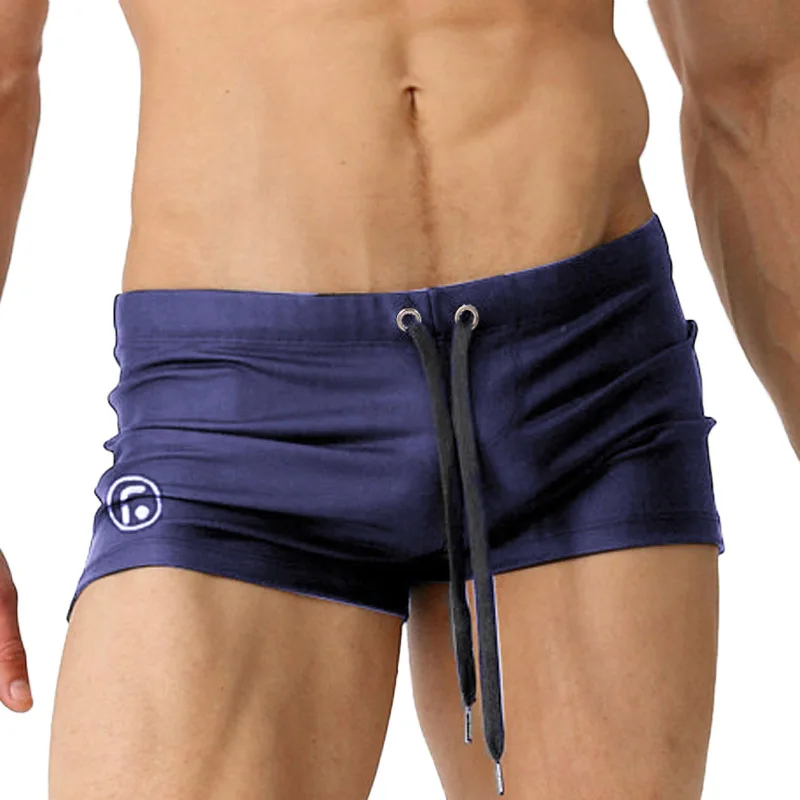 Boxer shorts swim trunks swim shorts GANYANR Brand Sexy Men Swimwear Brazilian Classic Cut Swimsuits Swimming Briefs Gay Swim Boxers Swimming Trunks Surf Boardshorts