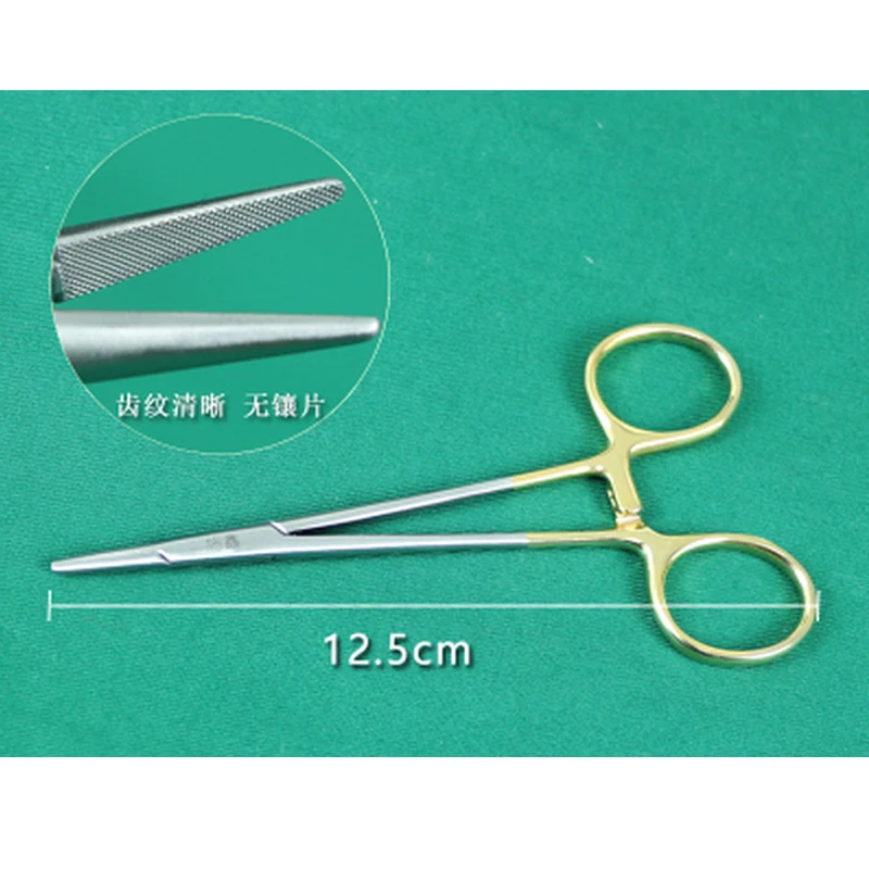 Doppie-Palpebre-Embedding-Chirurgico-Strumenti-Oro-Maniglia-Porta-Aghi-Ago-Morsetto-Shaping-Cosmetici-Strumenti-Oftalmici