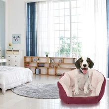 Флисовая собачья Лежанка для дивана питомник для домашних животных Подушка для шезлонга для маленьких средних больших собак плюшевый Кот Зимняя собака Конура для щенка коврик для домашних животных