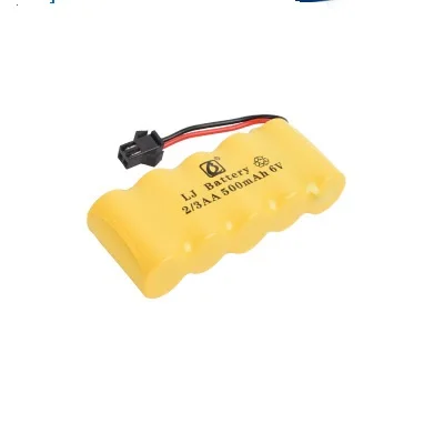

6v 500mah NI-CD Battery For Electric toys car Telerobot boat Remote control Tank water bullet gun rechargeable battery