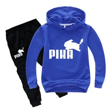 Одежда для детей возрастом от 2 до 15 лет летние футболки с короткими рукавами с изображением покемона с 3D-принтом Повседневная Толстовка с капюшоном для девочек и мальчиков комплект с пуловером