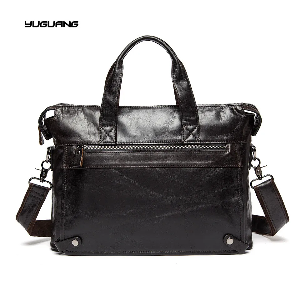 font b Leather b font Men s bags leisure business documents Baotou font b leather