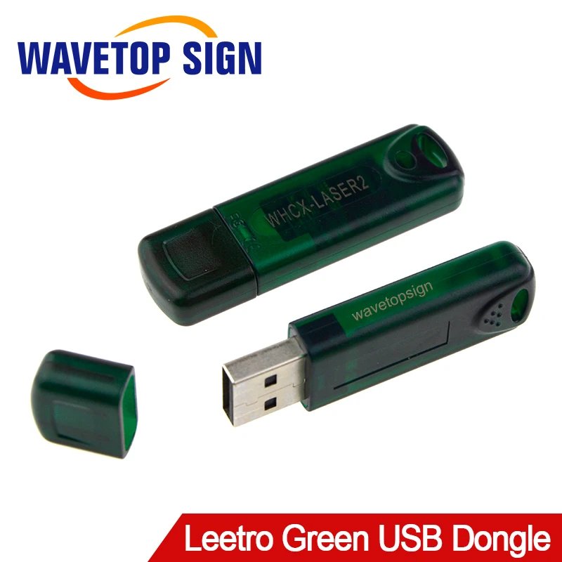 WaveTopSign Leetro зеленый USB ключ лазерная резка 5 3 для Co2 лазерной гравировки система