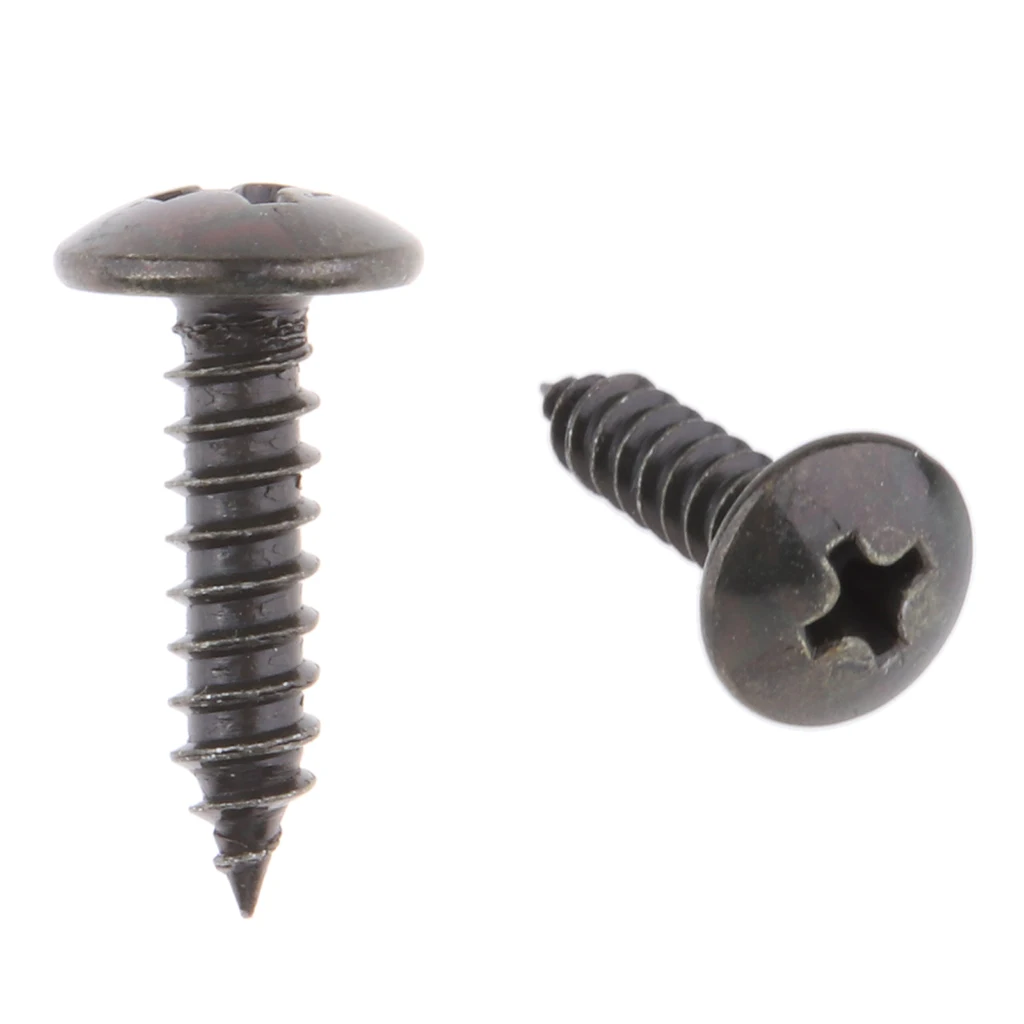 20 Pieces Black Iron Metal Fairing Bolts Fastener U-Type Clips & Screws Retainers Rivets for Car Truck Door Panel Bumper
