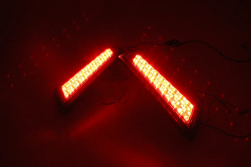 1 пара автомобиля задний фонарь для Ford Ecosport 2013 светодиодный задний светильник светодиодный задний фонарь светодиодный авто лампы тормозной свет светильник s