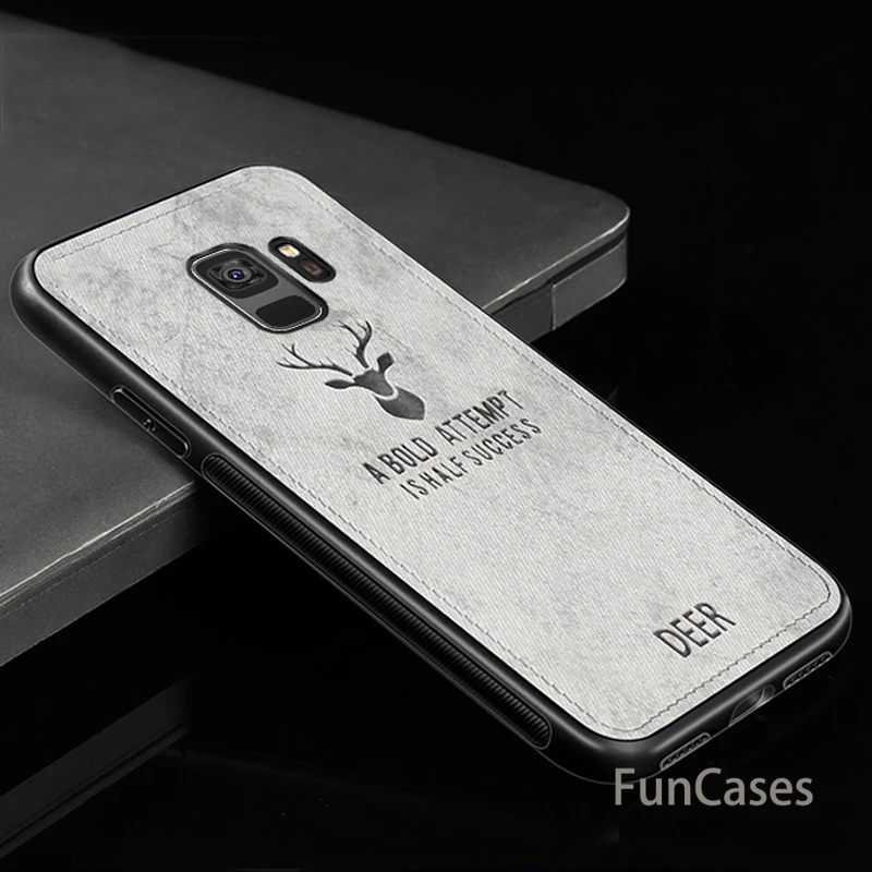 Для samsung Galaxy A6 2018 чехол из ткани с потертостями жесткая задняя крышка для A8 Plus