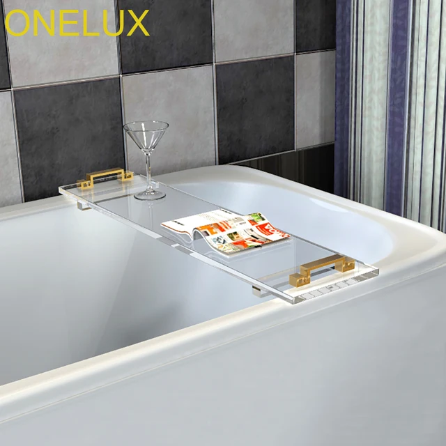 Buy Custom Made Durable Clear Acrylic bathtub Tray