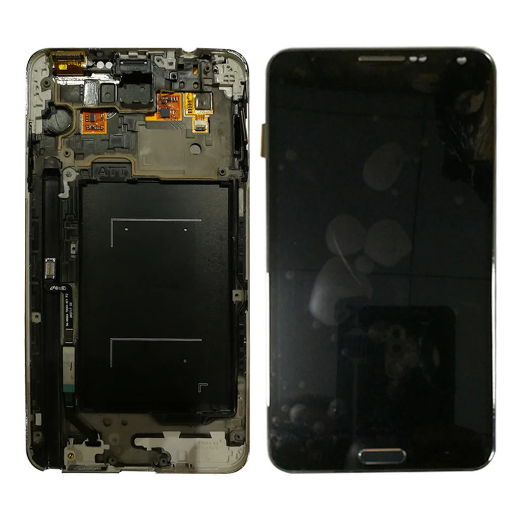 

szHAIyu Brightness Adjustable LCD Display with Frame For Samsung Galaxy Note 3 N900A N900T N900 N900Q Screen With Frame