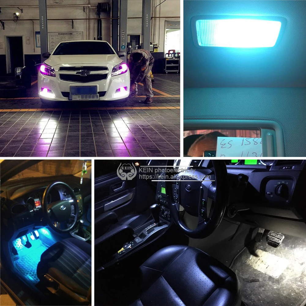 KEIN 2 шт. Автомобильный светодиодный автомобильный T10 194 168 W5W COB боковой клиновидный