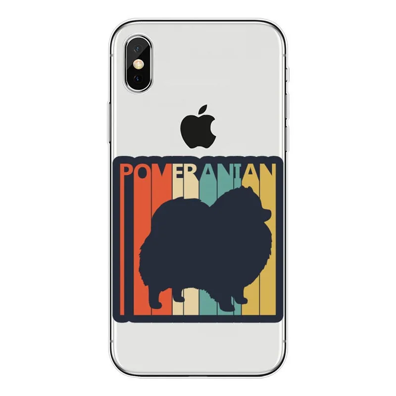Pomeranian cao bonito Caso Capa Dura para o iPhone Da Apple X XS Max XR 6 7 8 Plus alem de 5 10 de Casos de Telefone Coque - Цвет: TPU