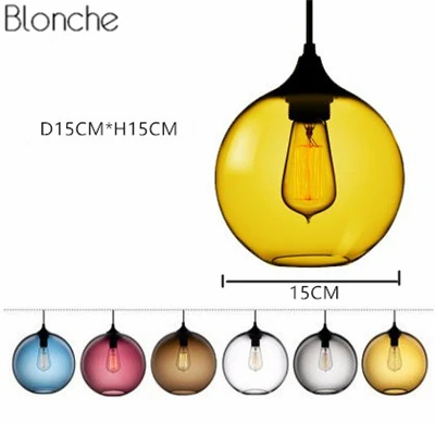 Современное цветное стекло, подвесные светильники, красочный подвесной светильник, чердак, подвесной светильник для столовой, кухни, домашнего декора - Цвет корпуса: N