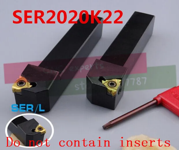 

SER2020K22 20*20*125 External Threading Turning Lathe Bar Tools Holder For Lathe Machine