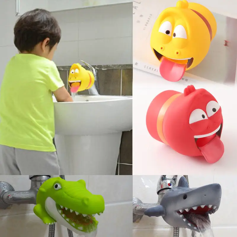

Durable Lovely Toddler Sink Baby Bathroom Faucet Extender Crab Washing Hands