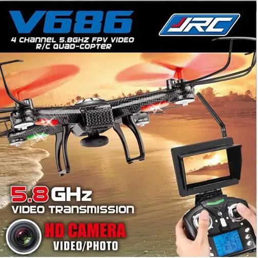 

WIFI FPV Professional RC Drones V686 With Camera 2.4G 6-Axis Gyro RC Quadcopters Remote Control Flying Helicopter rc toy gift