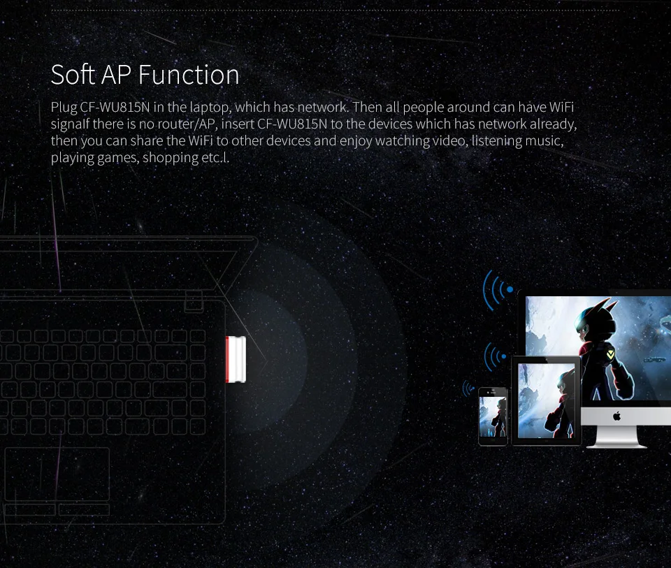 802.11b/g/n USB WiFi адаптер 150 Мбит/с мини Wi-Fi адаптер ПК сетевая карта Wi-Fi ключ plug& play 2,4G USB Ethernet WiFi приемник